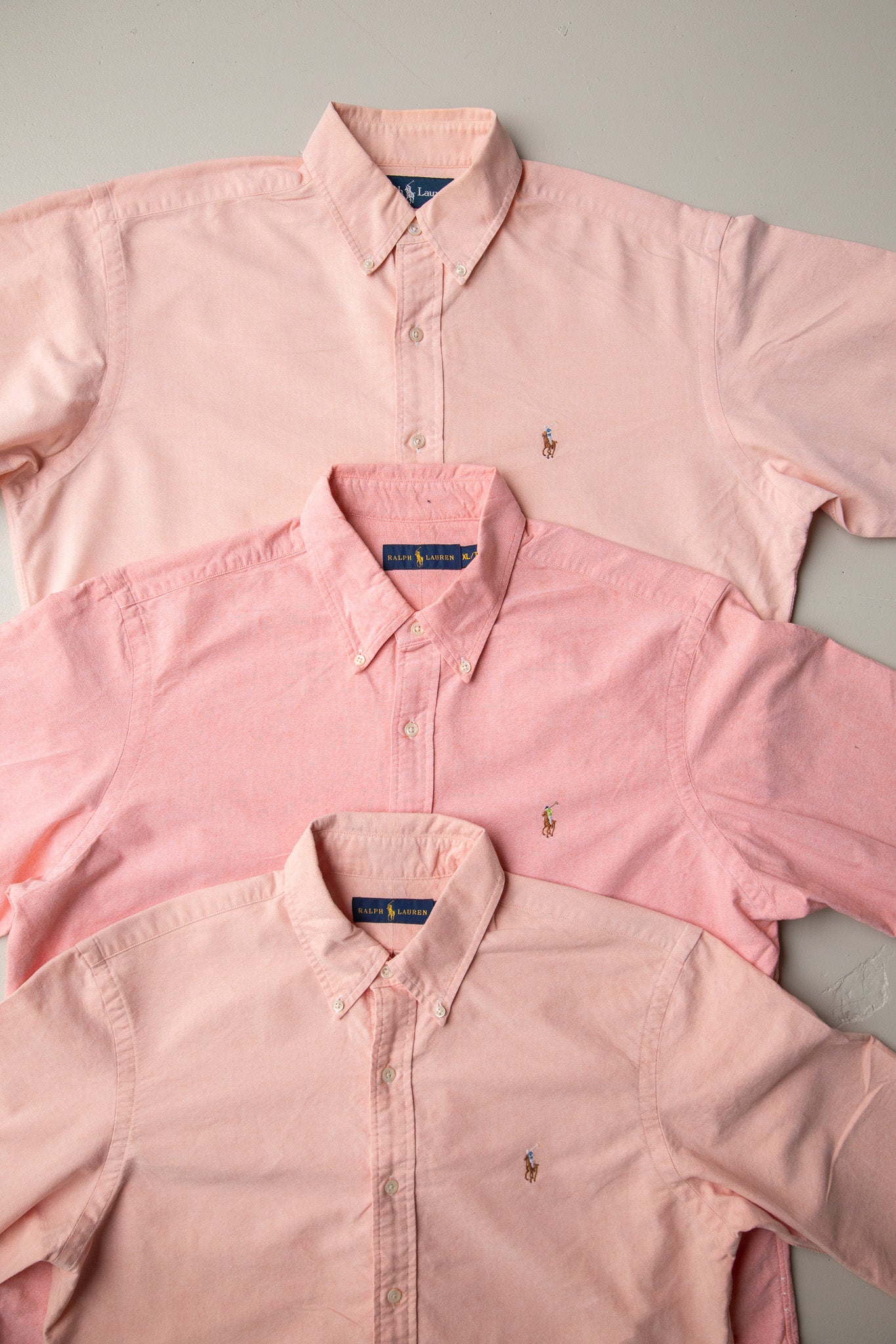 Salmon pink ralph lauren shirt on sale