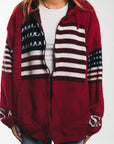 USA Flag  - Full Zip (L)