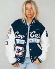 Cov Cat - Leather Varsity Jacket