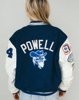 Cov Cat - Leather Varsity Jacket